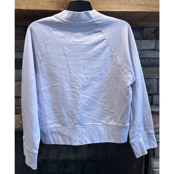 Women’s ON CLOUD Lilac Crew Neck Side zip Sweatshirt Size M *A4 - Picture 3 of 4